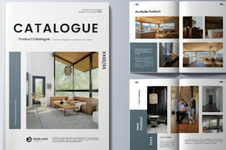 design digital product catalog lookbook flyers sell sheet brochure and catalogue