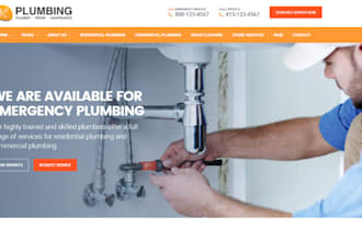 build wix plumber website electrical contractor website handyman business
