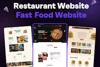 design website for restaurant, cafe, food truck, bar, pub, club