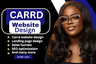 design carrd landing page redesign carrd website carrd website design