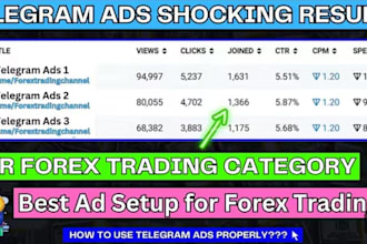 attract 50m forex traders, fix telegram ads, memecoin, crypto telegram promotion