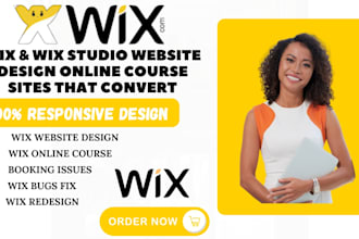 design wix or redesign wix studio website design wix online course website