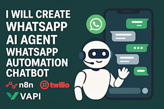 create whatsapp ai agent whatsapp automation chatbot n8n automation twilio vapi