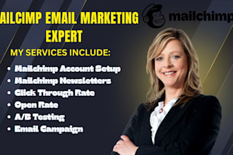 design mailchimp newsletters and test for better open and click through rates