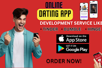 build a custom online dating app like tinder, bumble, or hinge