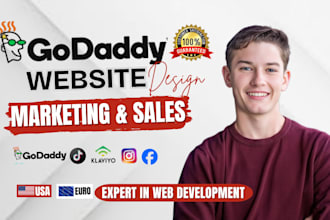 godaddy website, design godaddy website for business, godaddy website redesign