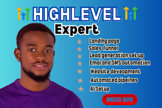 setup gohighlevel sales funnel ghl automations gohighlevel landing page