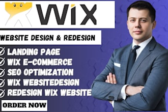 do wix website redesign, website design, wix landing page, wix ecommerce