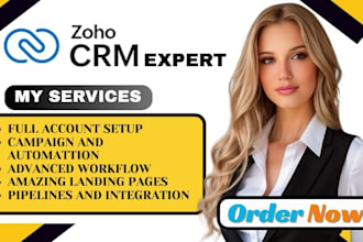 create responsive and clean zoho sites, zoho landing page, zoho commerce