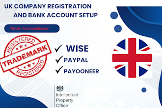 do UK company registration and UK bank account setup in UK