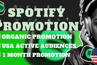 spotify music promotion to USA, UK lovers streamers, listeners spotify promotion