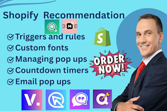setup shopify ai recommendation revenuehunt jotform talkvisor quizell vestico es