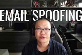 setup email investigation and send spoofed mail for testing, spoof email