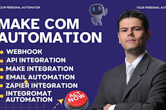 set up make com automation  made com integomat zapier workflow make automation