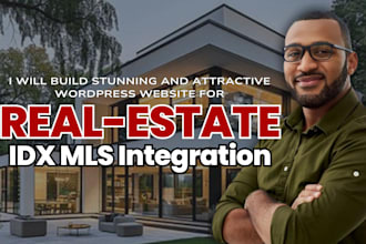 design modern realtor, agent real estate website with idx, mls in wordpress site