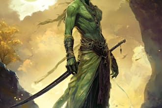 draw fantasy or fantasy character illustration