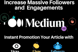 promote your medium article and increase your followers and engagement