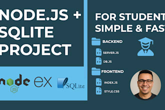 build your nodejs express sqlite project for school or learning