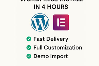 do wordpress install in 4hours