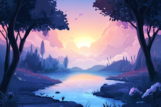 draw environment concept art or fantasy landscape illustration