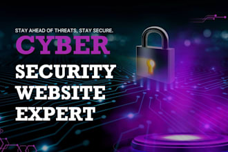 build cybertech security website build cyber security landing page agency funnel