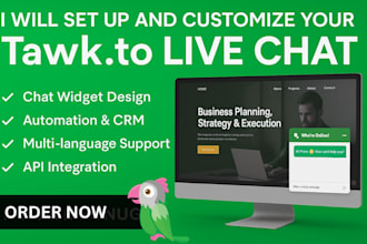 integrate and configure tawk chat widget for your business