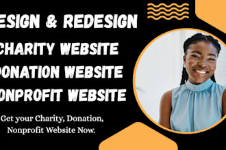 professional nonprofit website charity or fundraising website on wix
