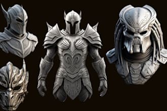 3d cosplay design 3d armor 3d mask 3d helmet 3d cosplay props for 3d printing