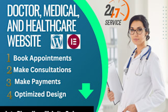 design doctor website  revamp wordpress  health tips article writer hospita