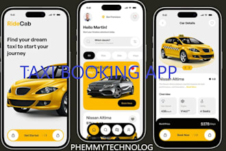 develop taxi booking app uber clone app rideshare app gojek ola booking website