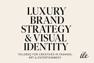 design a high end brand strategy and visual identity for creatives