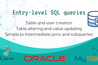 write simple oracle, sql server, and mysql queries