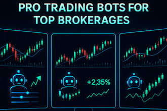 develop stock trading bot for fidelity, charles schwab, robinhood or metatrader