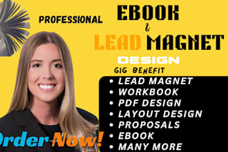 do bi fold tri fold brochure design and pdf lead magnet