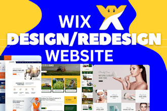 do wix website, redesign wix, website development or wix online store