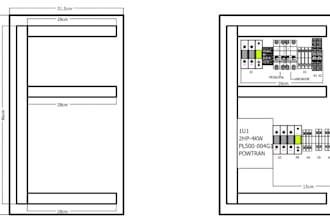 do profesional desing electric cabinets whit plans and 3d model