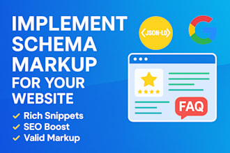 setup schema markup and structured data and rich snippet