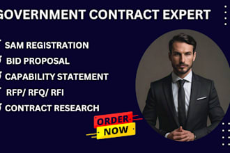 government contract, bid proposal, rfp, capability statement