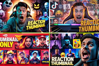 create stunning irl and reaction video thumbnails in 5 hours