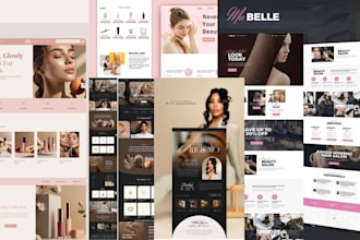 build beauty salon website spa skincare and cosmetic website