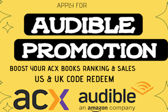 do amazon acx or audible audiobook promotion