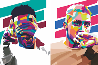 create a unique wpap pop art portrait from your photo