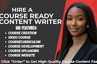 create online course, course creation, course curriculum, online course content