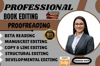 proofread copy line edit, and format novel self help memoir christian book
