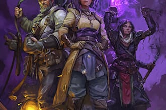 create a custom dnd party character illustrations