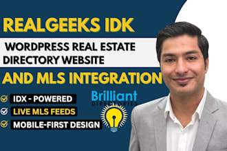 create realgeeks idx wordpress real estate directory website and mls integration