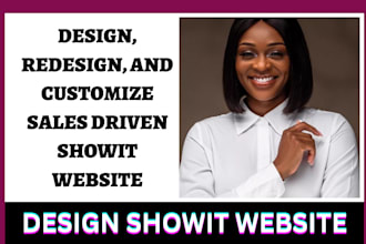 design, redesign, and customize showit website