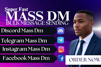 do discord mass dm, telegram mass dm, instagram mass dm, and facebook mass dm