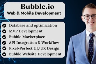 build bubbleio  fluterflow bubble website app integration marketplace saas mvp