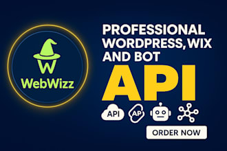 do API integration in wordpress and wix, custom website and woocommerce website
